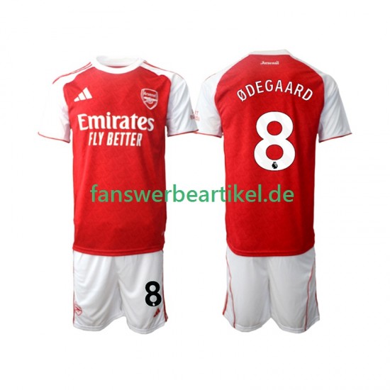 Martin Odegaard 8 Trikot Arsenal Kinder Heimausrüstung 2025-2026 Kurzarm