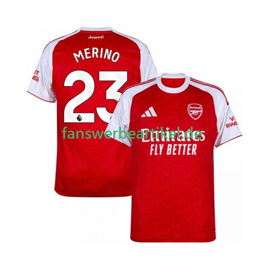 Merino 23 Trikot Arsenal Herren Heimausrüstung 2025-2026 Kurzarm