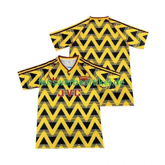 Retro 1991 1993 Trikot Arsenal Herren Auswärtsausrüstung Kurzarm
