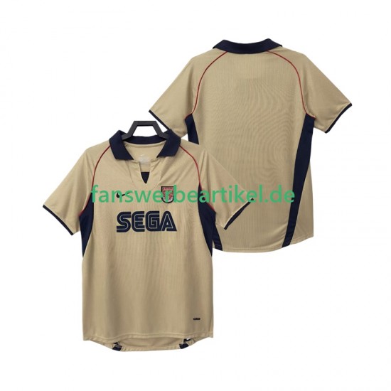Retro 2001 2002 Trikot Arsenal Herren Auswärtsausrüstung Kurzarm
