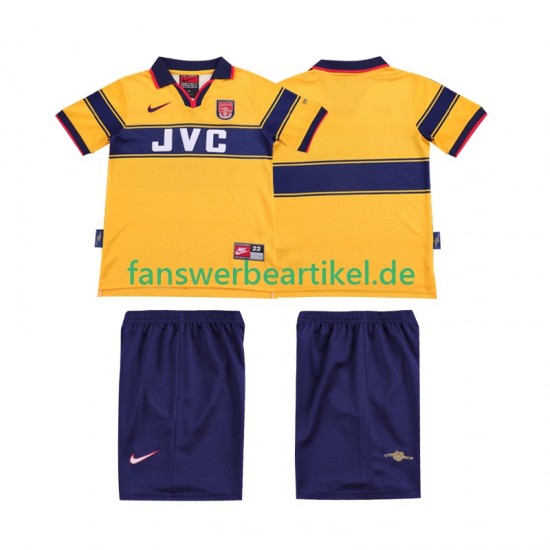 Retro 1997 Trikot Arsenal Kinder Auswärtsausrüstung 1999 Kurzarm