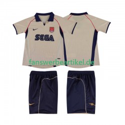 Retro 2001 2002 Trikot Arsenal Kinder Auswärtsausrüstung Kurzarm