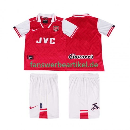 Retro 1996 1997 Trikot Arsenal Kinder Heimausrüstung Kurzarm