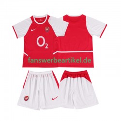 Retro 2002 2003 Trikot Arsenal Kinder Heimausrüstung Kurzarm