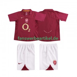 Retro 2005 Trikot Arsenal Kinder Heimausrüstung 2006 Kurzarm