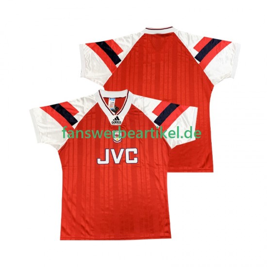 Retro 1992 Trikot Arsenal Herren Heimausrüstung 1994 Kurzarm