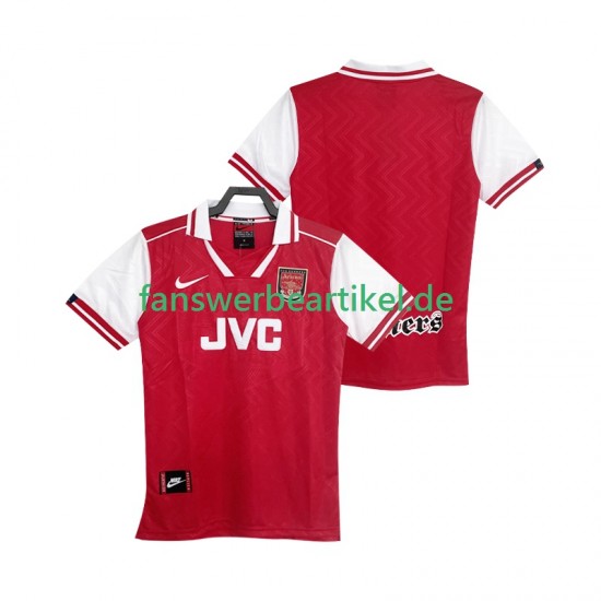 Retro 1996 1997 Trikot Arsenal Herren Heimausrüstung Kurzarm