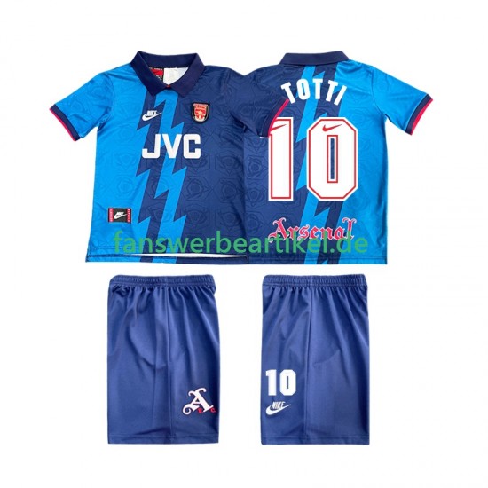 TOTTI 10 Retro 1995 1996 Trikot Arsenal Kinder Auswärtsausrüstung Kurzarm