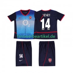 Thierry Henry 14 Retro 2002 Trikot Arsenal Kinder Auswärtsausrüstung 2004 Kurzarm