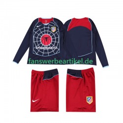 Retro 2005 Trikot Atlético Madrid Kinder Auswärtsausrüstung 2004 Langarm