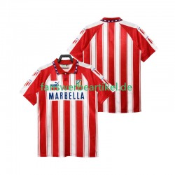 Retro 1995 Trikot Atlético Madrid Herren Heimausrüstung 1994 Kurzarm