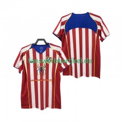 Retro 2005 Trikot Atlético Madrid Herren Heimausrüstung 2004 Kurzarm
