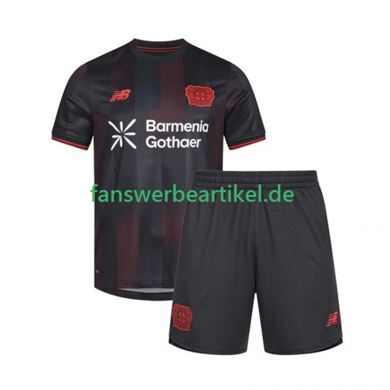 Trikot Bayer 04 Leverkusen Kinder Heimausrüstung 2025-2026 Kurzarm