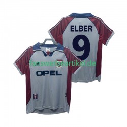 Elber 9 Retro 1997 Trikot FC Bayern München Herren Ausweich ausrüstung 1999 Kurzarm