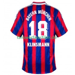 Klinsmann 18 Retro 1995 1997 Trikot FC Bayern München Herren Heimausrüstung Kurzarm