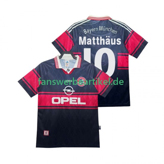 Matthas 10 Retro 1997 Trikot FC Bayern München Herren Heimausrüstung 1999 Kurzarm