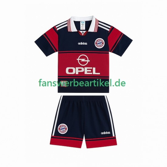 Retro 1997 Trikot FC Bayern München Kinder Heimausrüstung 1999 Kurzarm