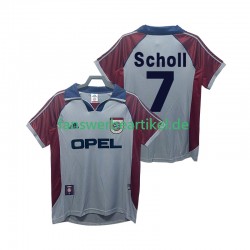 Scholl 7 Retro 1998 Trikot FC Bayern München Herren Ausweich ausrüstung 1999 Kurzarm