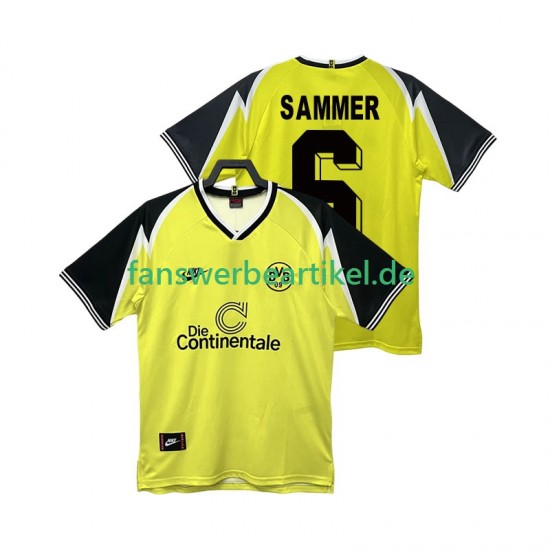 SAMMER 6 Retro 1995 1996 Trikot Borussia Dortmund Herren Heimausrüstung Kurzarm