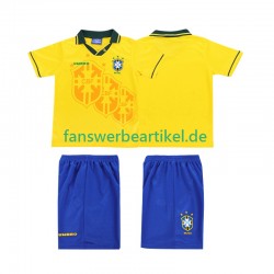 Retro Trikot Brasilien Kinder Heimausrüstung 1994 Kurzarm