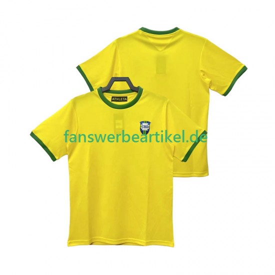 Retro 1970 Trikot Brasilien Herren Heimausrüstung Kurzarm