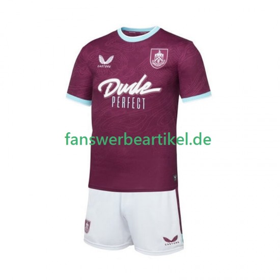 Burnley Trikot Kinder Heimausrüstung 2025-2026 Kurzarm