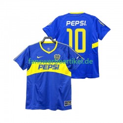PEPSI 10 Retro 2003 Trikot Boca Juniors Herren Heimausrüstung 2004 Kurzarm