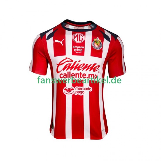 Trikot Deportivo Guadalajara Herren Heimausrüstung 2025-2026 Kurzarm