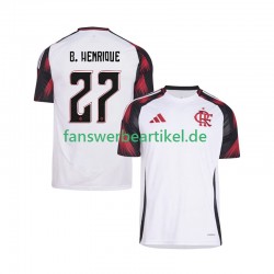 Bruno Henrique 27 Trikot CR Flamengo Herren Auswärtsausrüstung 2025-2026 Kurzarm