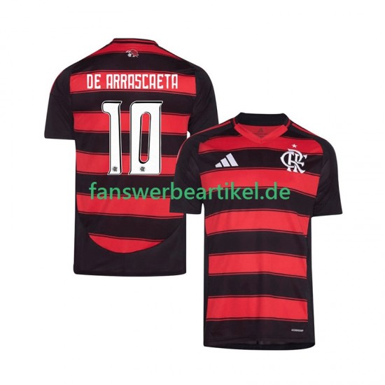 Giorgian de Arrascaeta 10 Trikot CR Flamengo Herren Heimausrüstung 2025-2026 Kurzarm