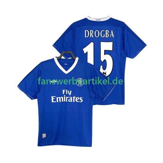 DROGBA 15 Retro 2003 2005 Trikot Chelsea Herren Heimausrüstung Kurzarm