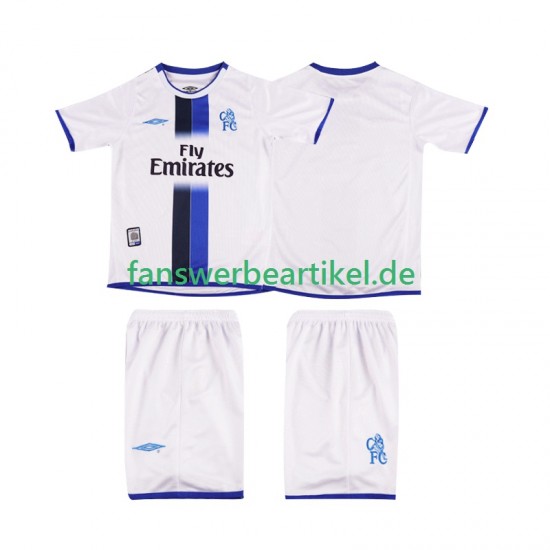 Retro 2003 Trikot Chelsea Kinder Auswärtsausrüstung 2004 Kurzarm