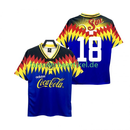 18 Retro 1995 Trikot Club América Herren Auswärtsausrüstung Kurzarm