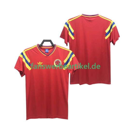 Retro Trikot Kolumbien Herren Auswärtsausrüstung 1990 Kurzarm