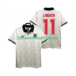 LINEKER 11 Retro Trikot England Herren Heimausrüstung 1990 Kurzarm