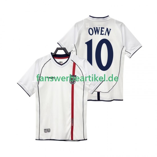 OWEN 10 Retro 2002 Trikot England Herren Heimausrüstung Kurzarm