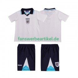 Retro 1996 Trikot England Kinder Heimausrüstung Kurzarm