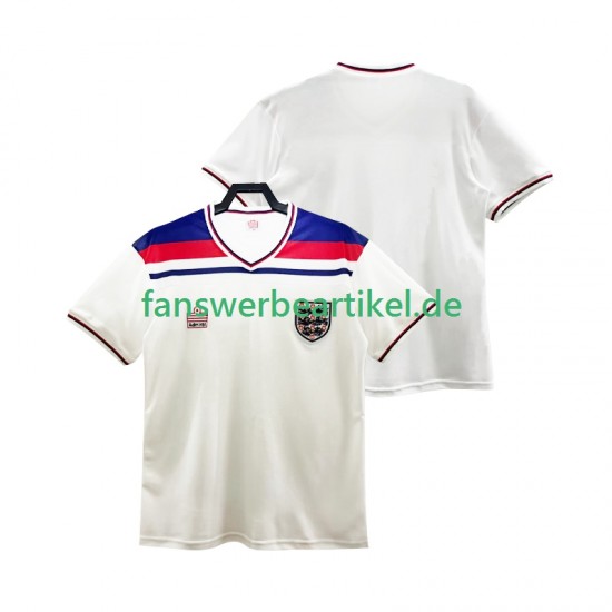 Retro 1982 Trikot England Herren Heimausrüstung Kurzarm