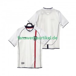 Retro 2002 Trikot England Herren Heimausrüstung Kurzarm