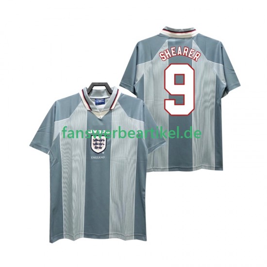 SHEARER 9 Retro 1996 Trikot England Herren Auswärtsausrüstung Kurzarm