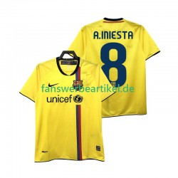A INIESTA 8 Retro 2009 Trikot FC Barcelona Herren Auswärtsausrüstung 2008 Kurzarm