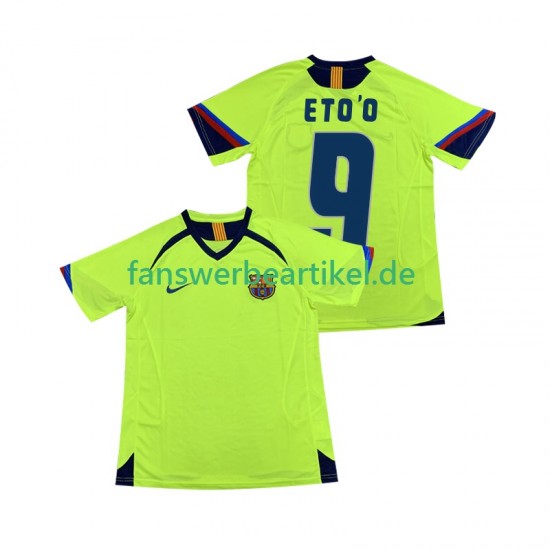 ETOO 9 Retro 2005 Trikot FC Barcelona Herren Auswärtsausrüstung 2006 Kurzarm