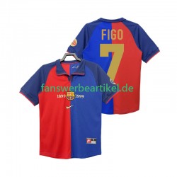 FIGO 7 Retro 2000 Trikot FC Barcelona Herren Heimausrüstung 1990 Kurzarm