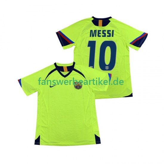 Lionel Messi 10 Retro 2005 Trikot FC Barcelona Herren Auswärtsausrüstung 2006 Kurzarm