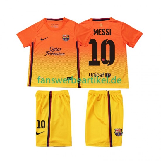 Lionel Messi 10 Retro 2012 2013 Trikot FC Barcelona Kinder Auswärtsausrüstung Kurzarm