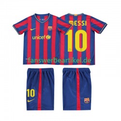 Lionel Messi 10 Retro 2009 Trikot FC Barcelona Kinder Heimausrüstung 2010 Kurzarm