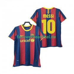 Lionel Messi 10 Retro Trikot FC Barcelona Herren Heimausrüstung 2011 2010 Kurzarm