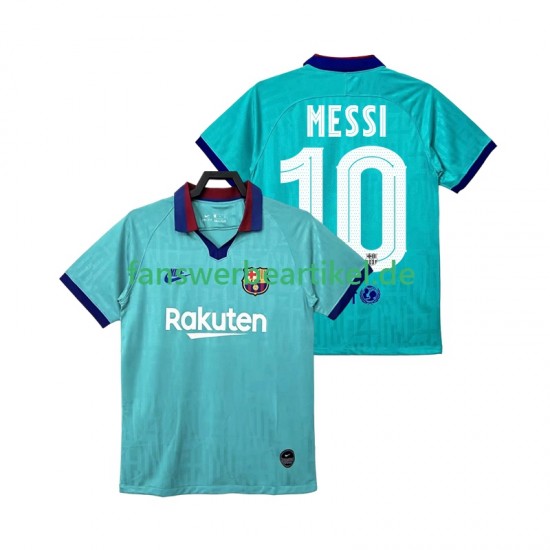 Lionel Messi 10 Retro 2019 2020 Trikot FC Barcelona Herren Ausweich ausrüstung Kurzarm