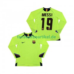 Lionel Messi 19 Retro 2005 Trikot FC Barcelona Herren Auswärtsausrüstung 2006 Langarm