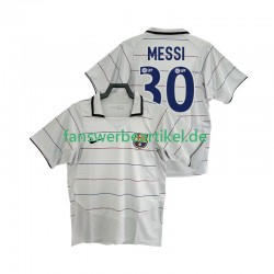 Lionel Messi 30 Retro 2003 Trikot FC Barcelona Herren Auswärtsausrüstung 2004 Kurzarm